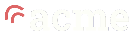 acme white logo